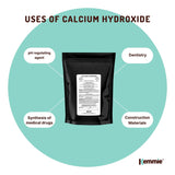 400g Food-Grade Calcium Hydroxide Powder - Hydrated Lime for Culinary and Industrial Use