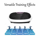 White Mini Vibration Platform - Magnet Therapy Vibrating Machine Exercise Plate