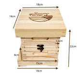 Mini Beehive Box 2 Tier Timber Decor Art Apiarist Gift Jewellery Trinkets Storage