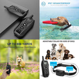 Dog Bark Collar - 2x 600m Range Receivers Vibration IPX7 Waterproof Training Aid