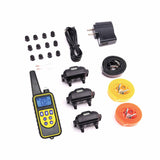 Dog Bark Collars - 3x 800m Range Recievers Vibration Sound Light Training Device