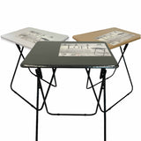 Metal MDF Folding Table Foldable Laptop PC Collapsible Study Desk 48cm x 38cm