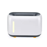 Remote-Controlled Ultrasonic Essential Oil Diffuser - 240ml White Flame Humidifier