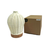 Remote-Controlled Rattan Design Essential Oil Diffuser - 100ml Ultrasonic Humidifier with LED Night Light