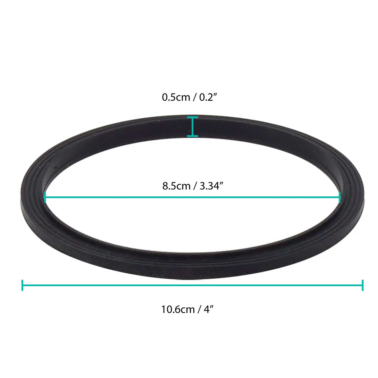 4x For Nutribullet RX Gasket Black Seal Ring - Suits 1700W 1700 N17-1001 Blade