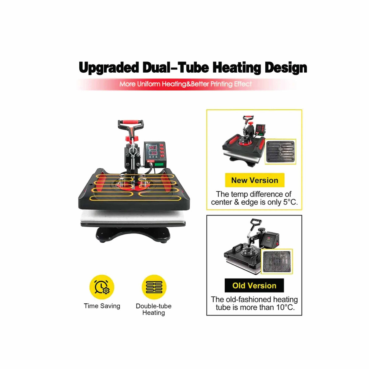 Versatile 8-in-1 Heat Press Machine for DIY Crafts and Sublimation Printing