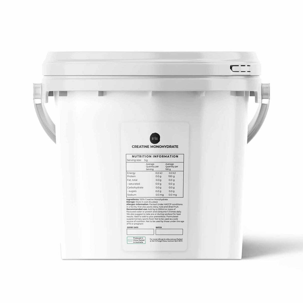 Micronised 3Kg Creatine Monohydrate Powder - Premium Athletic Supplement Bucket