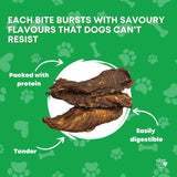 2Kg Dog Treat Chicken Breast Jerky - Dehydrated Australian Healthy Puppy Chew - Rear View