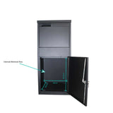 Secure Home Parcel Delivery Box - Lockable Package Mail Locker 41.5x38.5x102.5cm