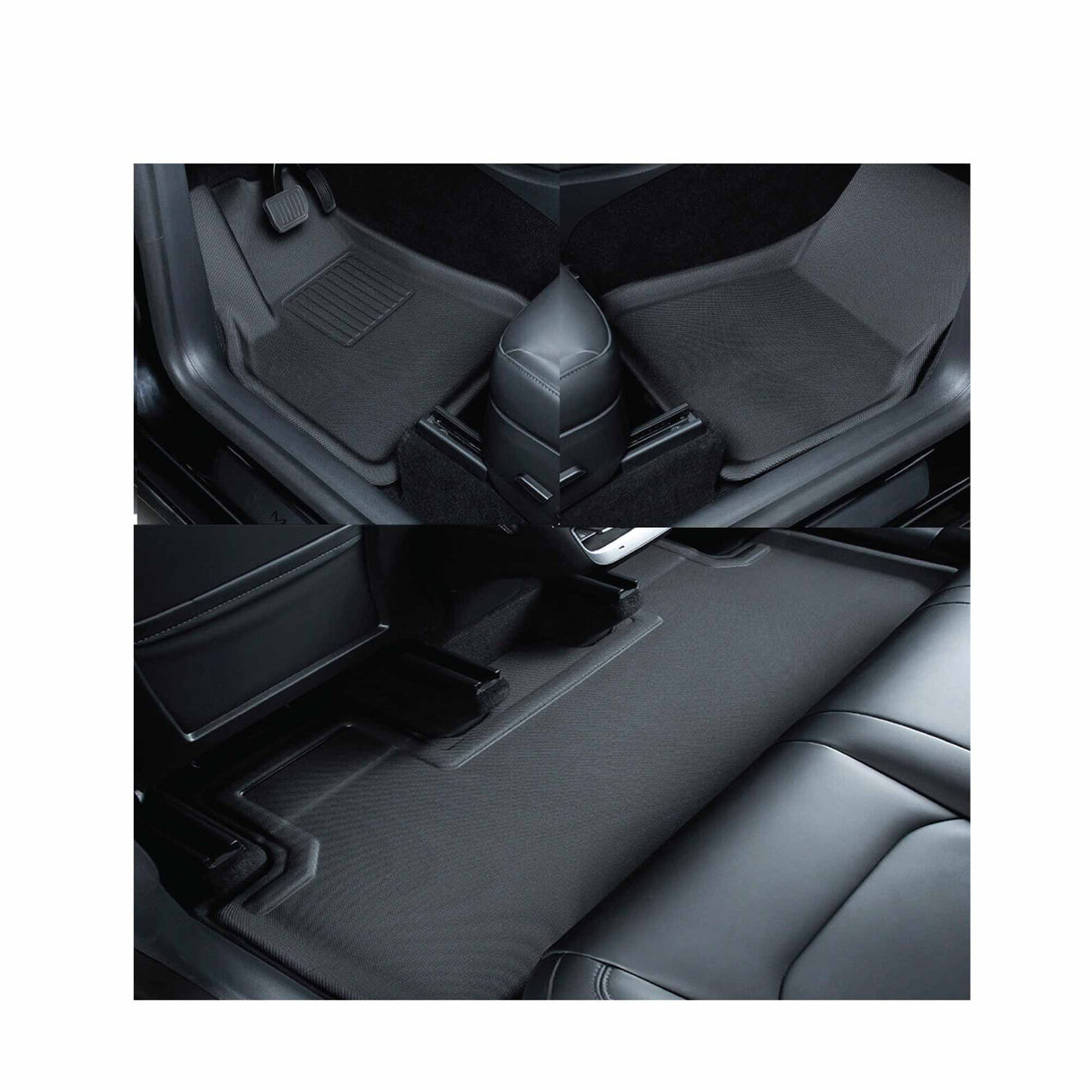 Custom-Fit All-Weather Floor Mats for Tesla Model Y (2021-2023) - Durable TPR & XPE Protection