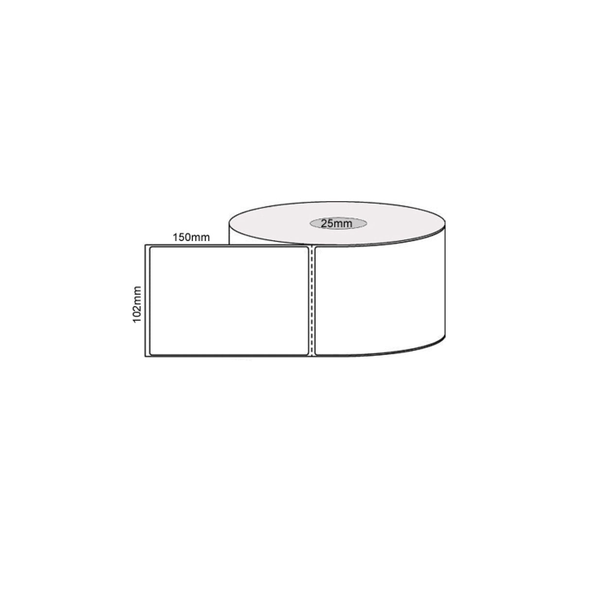 18 Rolls of 400 Direct Thermal White Shipping Labels - 102x150mm for Efficient Labelling