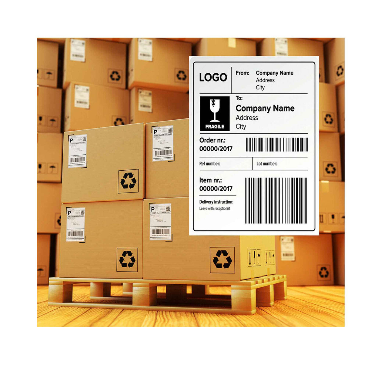 18 Rolls of 400 Direct Thermal White Shipping Labels - 102x150mm for Efficient Labelling