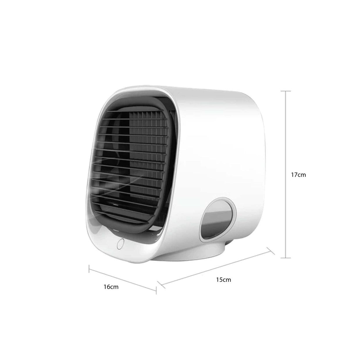 Portable USB Air Cooler & Purifier - Compact Desktop Fan with Water Filter