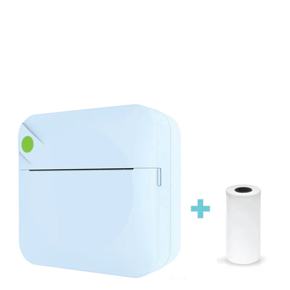 Compact Inkless Bluetooth Mini Printer - Thermal Pocket Printer in Blue