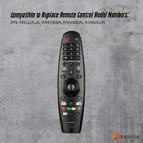 Tooleroo Universal Voice Remote for LG Smart TVs - Compatible with Magic Remote Models GA, BA Series