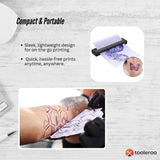 Portable A4 Wireless Thermal Tattoo Printer with Stencil Paper Kit