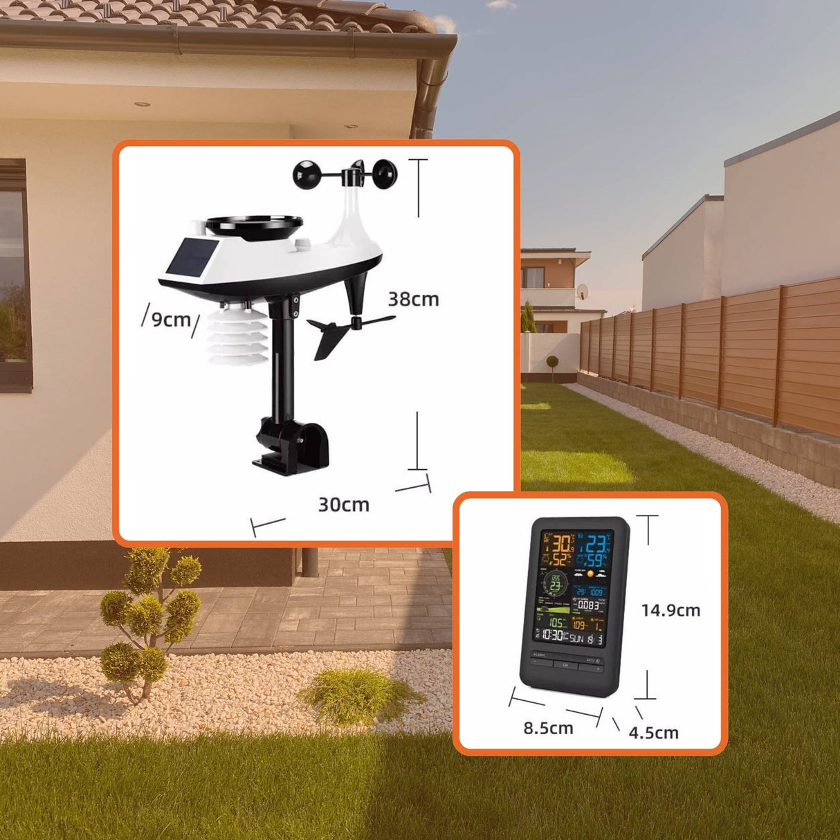 Tooleroo Weather Station 7-in-1 Professional Home Forecast Outdoor Sensor