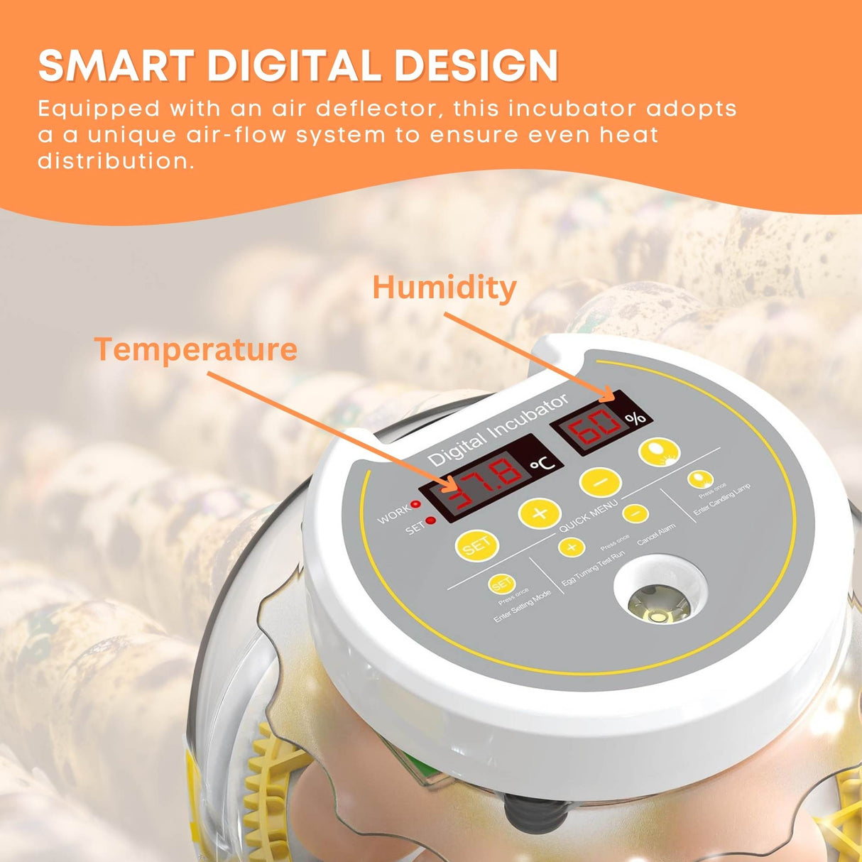 Automatic 8 / 18 Egg Incubator - Electrical Turning Chicken Quail Duck Hatching