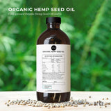 500ml Organic Hemp Seed Oil - Cold Pressed Food Grade Healthy Oils Foods