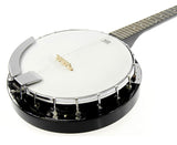 Karrera Deluxe 5-String Resonator Banjo - Midnight Black