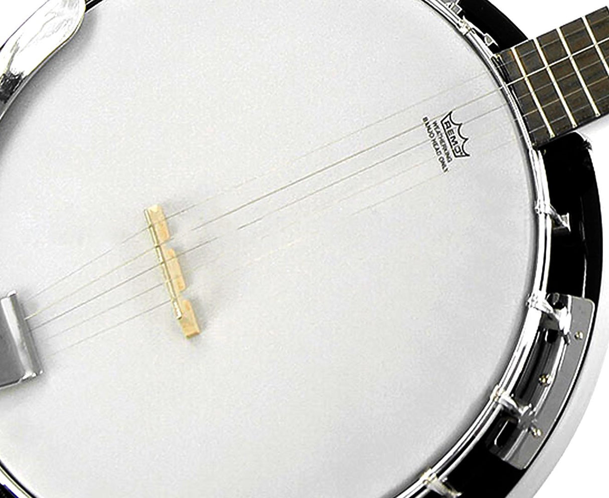 Karrera Deluxe 5-String Resonator Banjo - Midnight Black