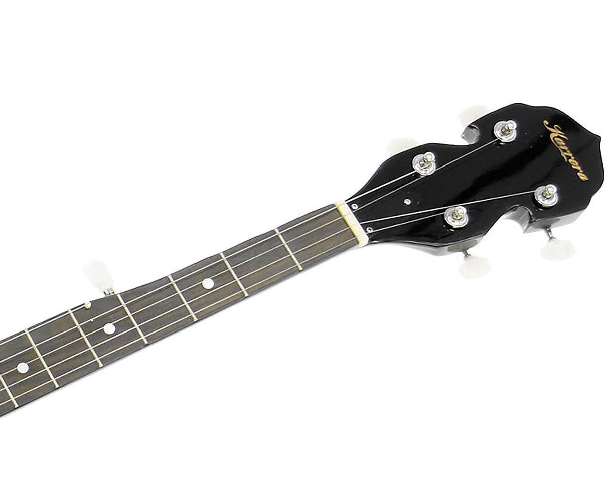 Karrera Deluxe 5-String Resonator Banjo - Midnight Black