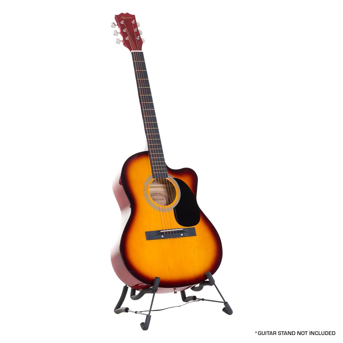 Karrera Sunburst Cutaway Acoustic Guitar - 40 Inches