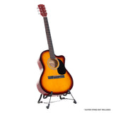 Karrera Sunburst Cutaway Acoustic Guitar - 40 Inches