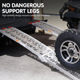 Heavy-Duty Aluminium Folding Loading Ramps for ATV & Motorbike - 2 Pack