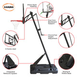 Kahuna Portable Basketball Hoop System 2.3 to 3.05m for Kids & Adults - Top-Down View