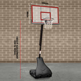 Kahuna Portable Basketball Ring Stand w/ Adjustable Height Ball Holder - 45-Degree Angle