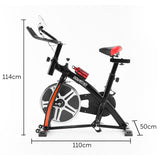 Powertrain Home Gym Flywheel Exercise Spin Bike - Black - Extra Image