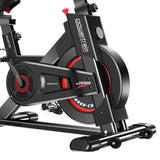 Powertrain IS-500 Heavy-Duty Exercise Spin Bike Electroplated - Black - Top-Down View