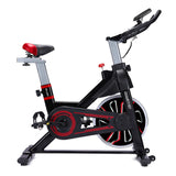 Powertrain RX-600 Exercise Spin Bike Cardio Cycle - Red - Front View