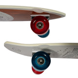 Kryptonics Liberty Blue 23-Inch Mini Fat Cruiser Skateboard - 45-Degree Angle