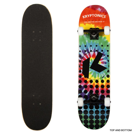 Kryptonics 31-inch Rainbow Dot Star Series Complete Skateboard