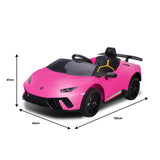 Kahuna Lamborghini Performante Kids Electric Ride On Car Remote Control by Kahuna - Pink