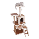 Furtastic 125cm Cat Tree Scratching Post - Beige