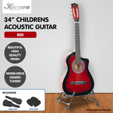 Karrera Kids Cutaway Acoustic Guitar - Red