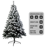 Snowy Elegance 1.8m Artificial Christmas Tree with 850 Tips