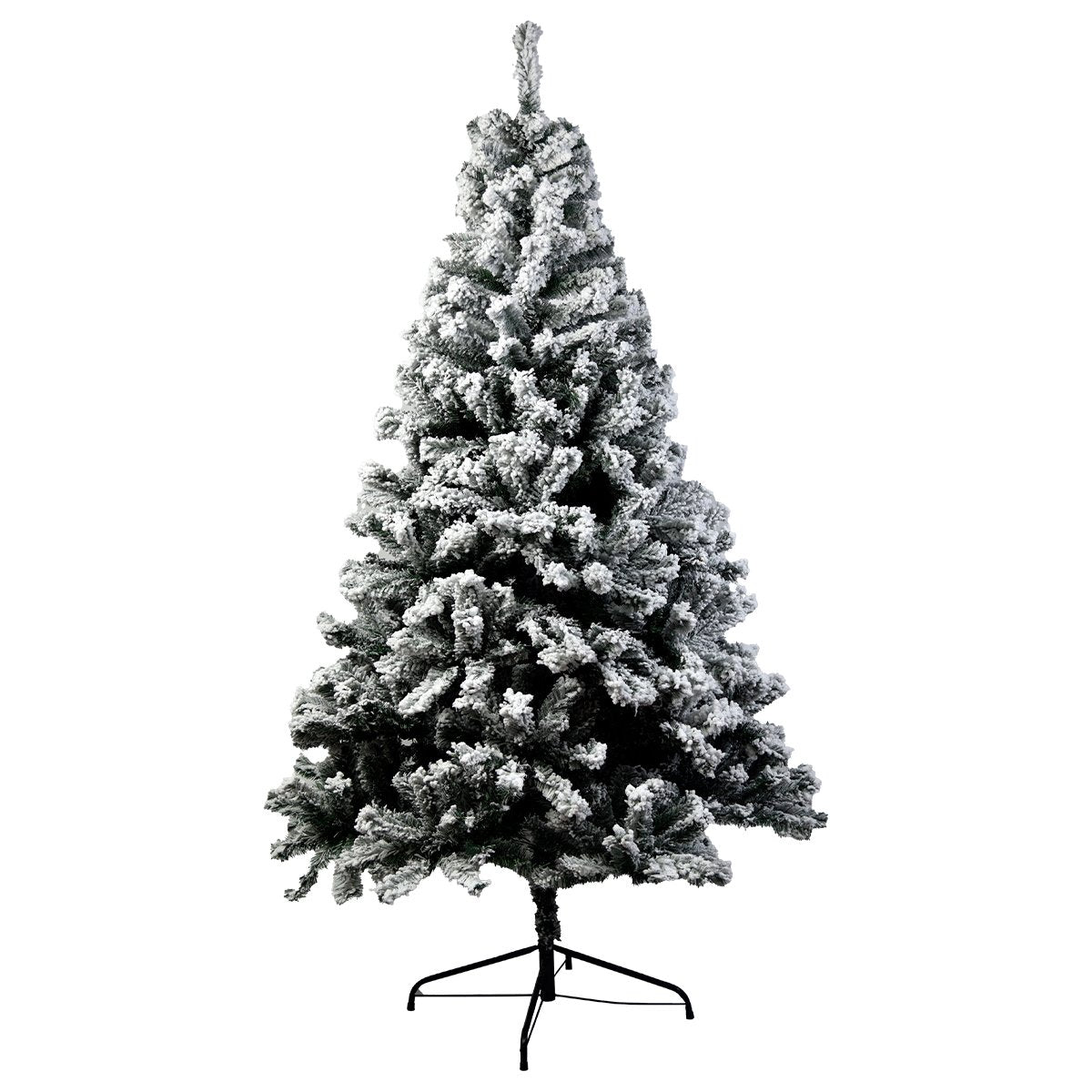 Snow-Covered 2.1m Christmas Tree with 1200 Lush Tips