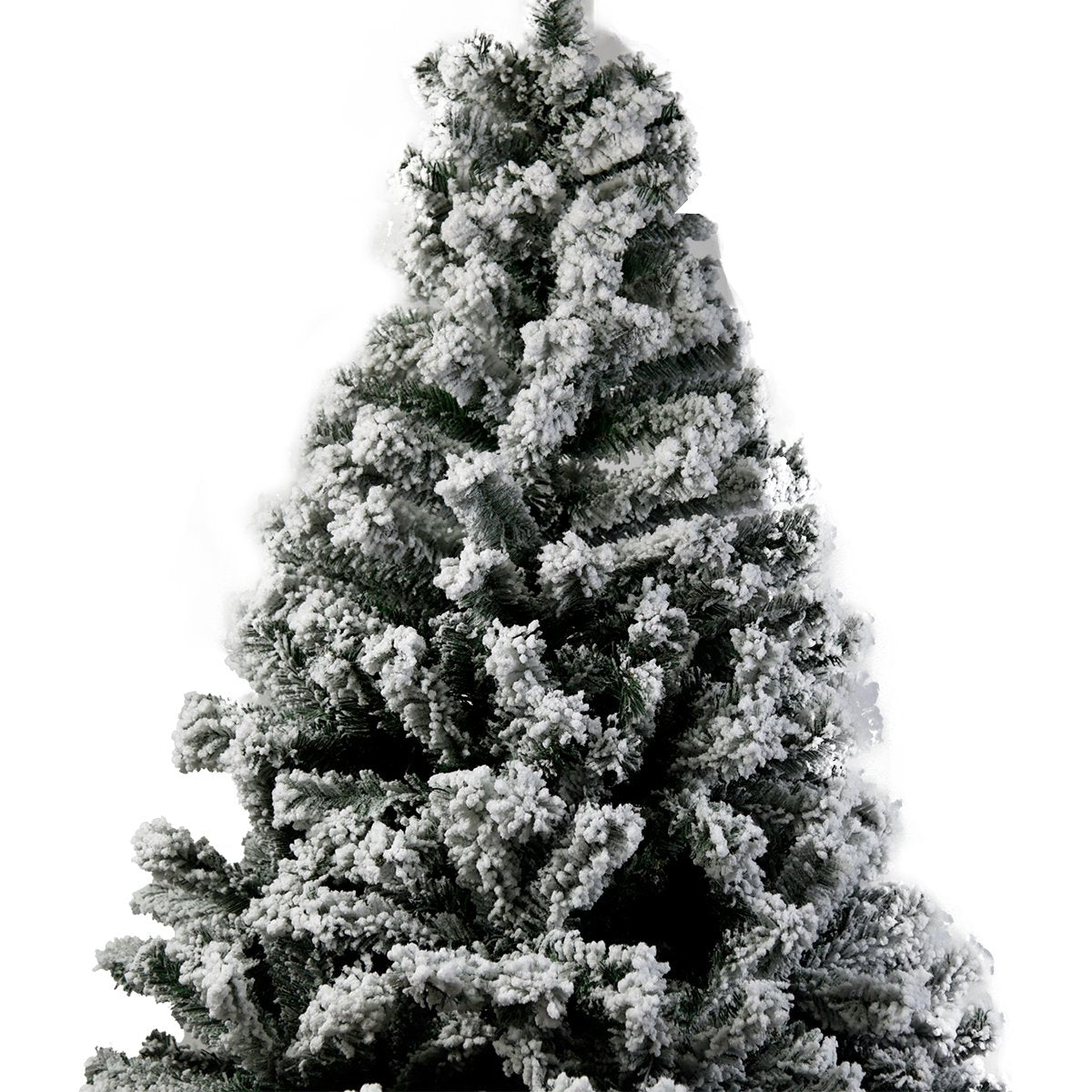 Snow-Covered 2.1m Christmas Tree with 1200 Lush Tips