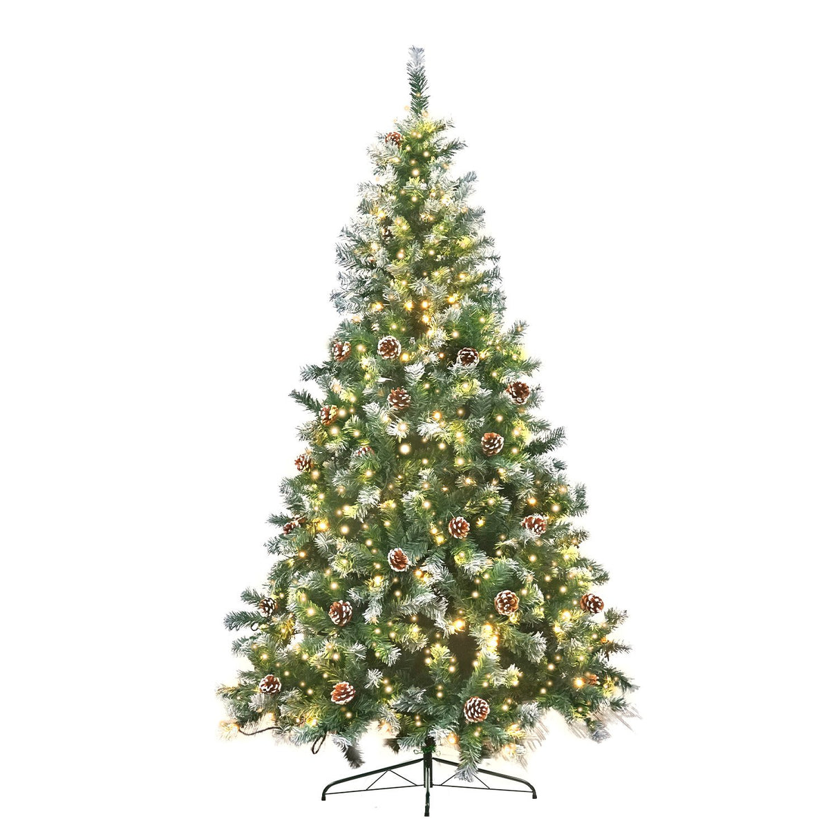 Christabelle 1.2m Pre-Lit LED Christmas Tree with Rustic Pine Cones and Holiday Decorations