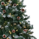 Christabelle 1.2m Pre-Lit LED Christmas Tree with Rustic Pine Cones and Holiday Decorations