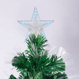 Christabelle 1.2m Magical Glow Pre-Lit Fibre Optic Christmas Tree with Star Ornaments