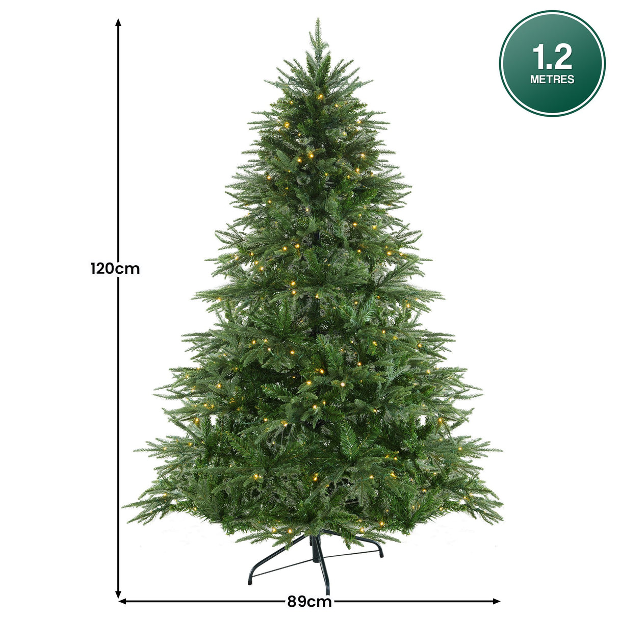 Christabelle 4ft Prelit Everglow Fir Christmas Tree with 150 Bright LED Lights