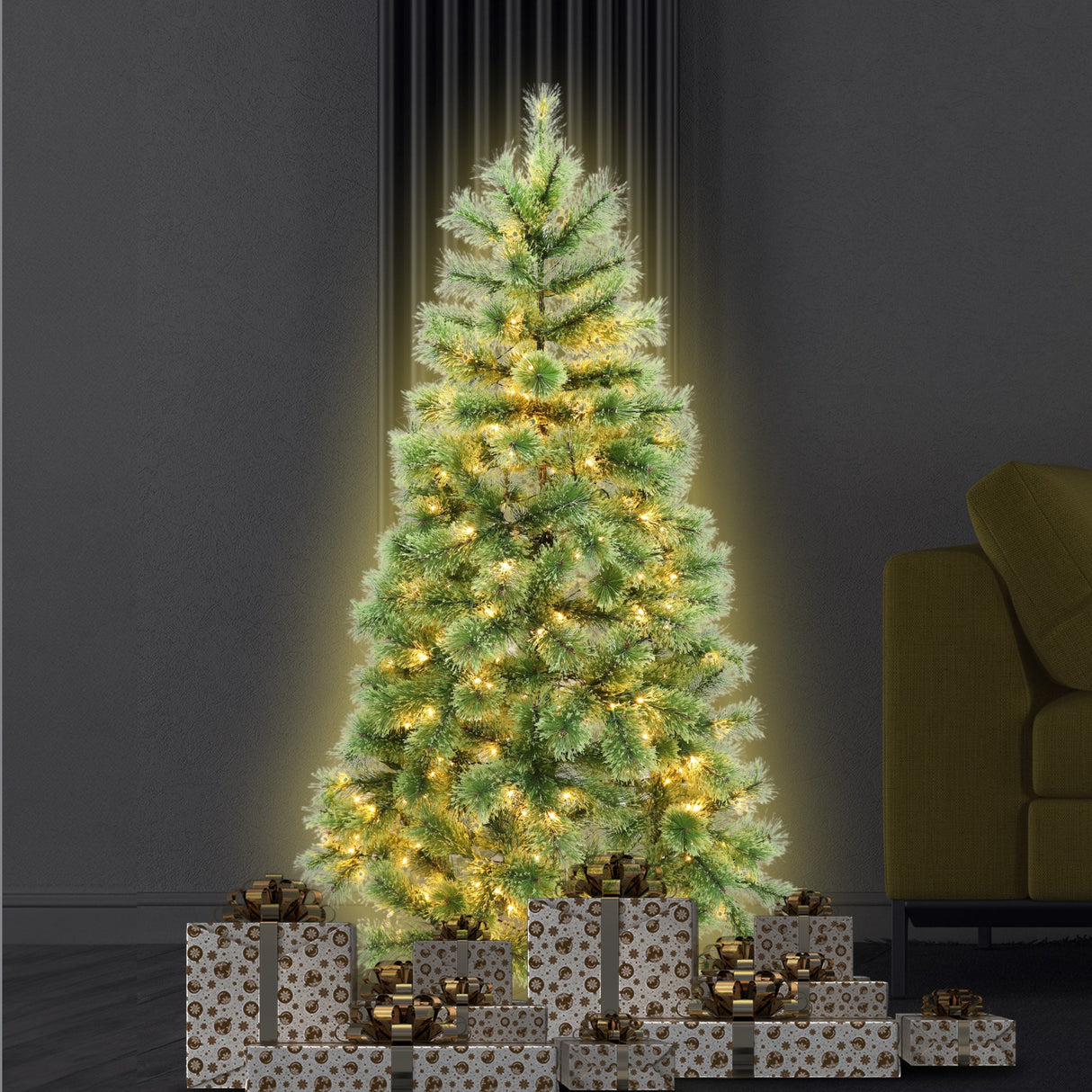 Lumina Pine 1.2m Prelit Christmas Tree with 150 Energy-Efficient LED Lights