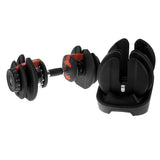 Powertrain 48k Adjustable Dumbbell Home Gym Set - Top-Down View