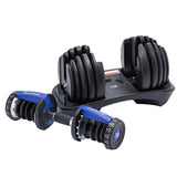 Powertrain 2x 24kg Adjustable Dumbbell Home Gym Set - Close-Up Angle