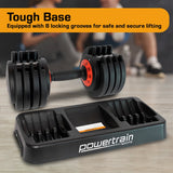 Powertrain GEN2 Pro Adjustable Dumbbell Set - 50kg - 45-Degree Angle